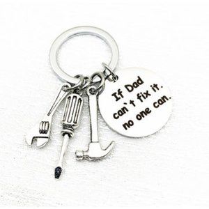 Keychains For Father's Gift-First Love And If Dad Can't Fix It Cute Gifts